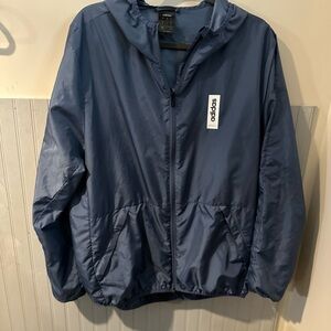 Adidas Blue Code of Sport Windbreaker Jacket
